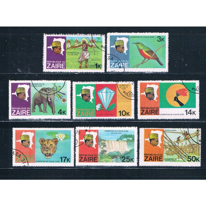 Zaire 902-09 Used set President Mobutu 1979 CV 2.75 (Z0013)+