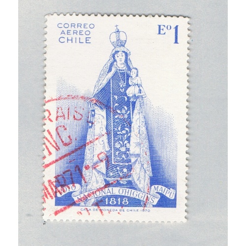 Chile Madonna blue 1c (AP124705)
