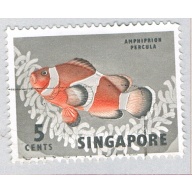 Singapore Fish orange 5c 1 (AP126211)