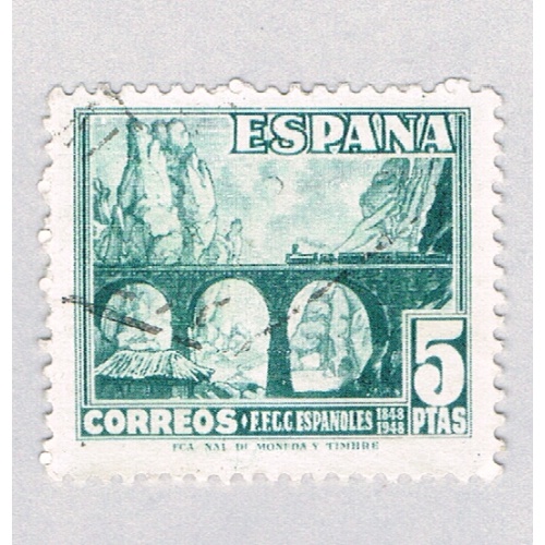 Spain Bridge blue 5p (AP126504)