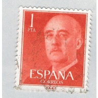 Spain General Franco orange 1p (AP126802)