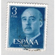 Spain General Franco green 3p (AP126806)