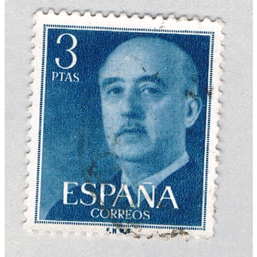 Spain General Franco green 3p (AP126806)