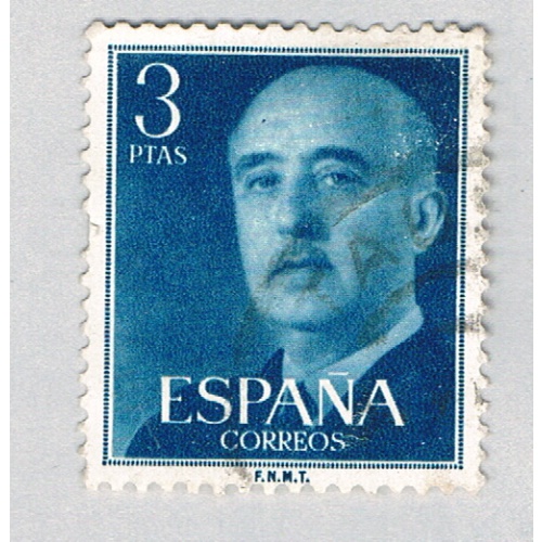 Spain General Franco green 3p 1 (AP126807)