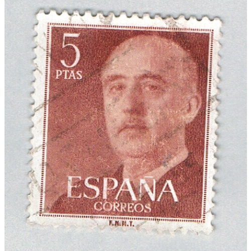 Spain General Franco brown 5p (AP126808)