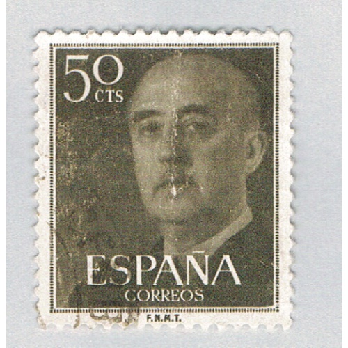 Spain General Franco grey 50c 1 (AP126819)