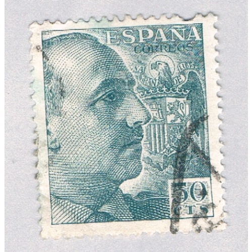 Spain Franco blue 50c 1 (AP126826)