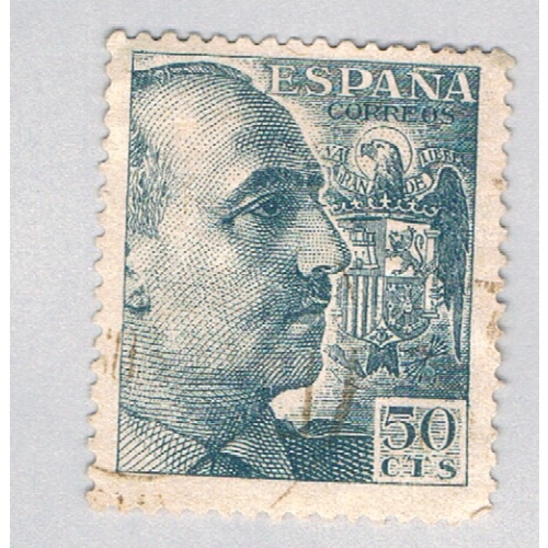 Spain Franco blue 50c (AP126828)