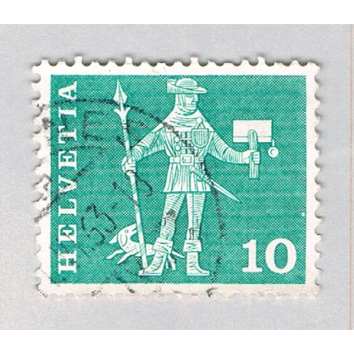 Switzerland Messenger blue 10c (AP126911)