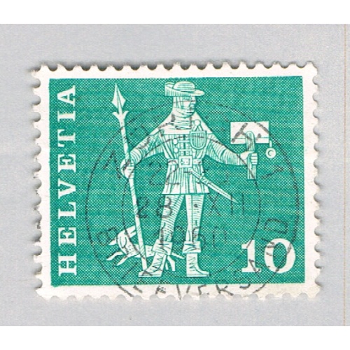 Switzerland Messenger blue 10c 2 (AP126912)