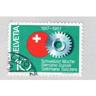 Switzerland Gears green 10c (AP127113)