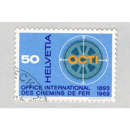 Switzerland Octi blue 50c (AP127114)