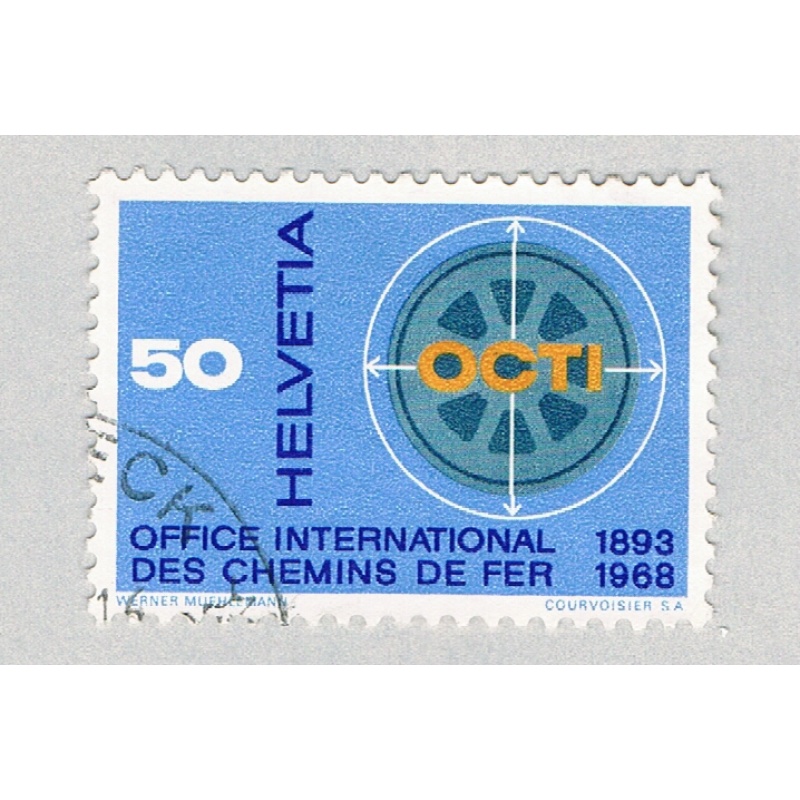 Switzerland Octi blue 50c (AP127114)