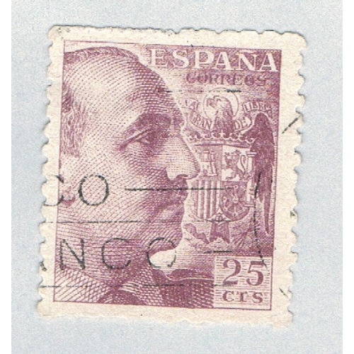 Spain Franco brown 25c 2 (AP127203)