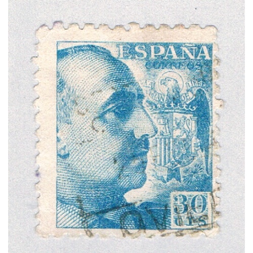 Spain Franco blue 30c (AP127205)