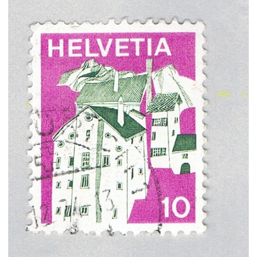 Switzerland Building magenta 10c 1 (AP127224)