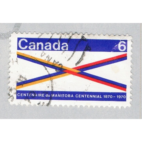 Canada Manitoba flag white 6c (AP128015)