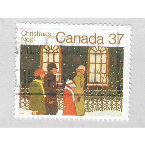 Canada Christmas snow brown 37c (AP128201)
