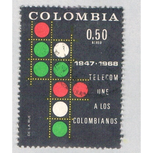 Colombia Telecom black 50c 1 (AP128614)