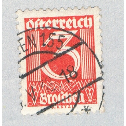 Austria Numeral 3 red (AP132002)