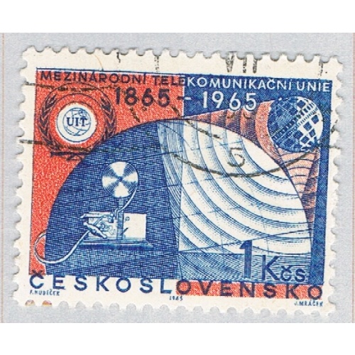 Czechoslovakia Communications blue 1k (AP132335)