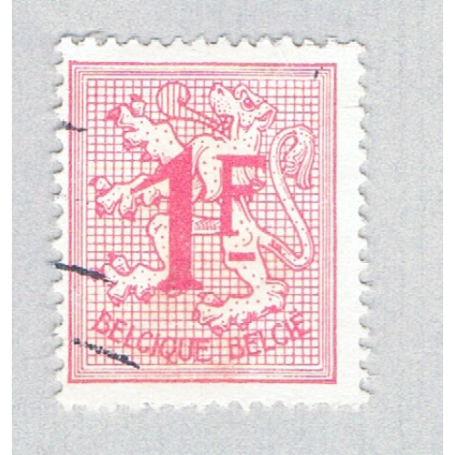 Belgium Numeral pink 1f (AP132824)