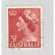 Australia QEII brown 3 and a half 2 (AP132837)