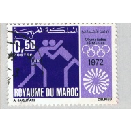 Montserrat Olympics purple 50c (AP133109)