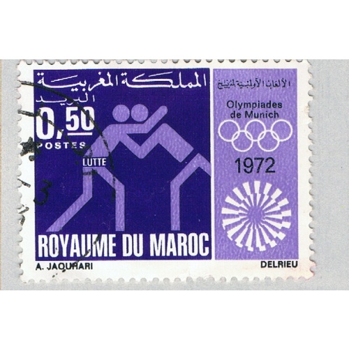 Montserrat Olympics purple 50c (AP133109)