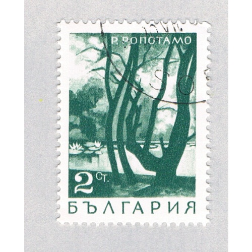 Bulgaria Trees green 2c (AP134004)