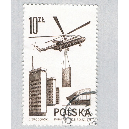 Poland Helicopter brown 10za (AP134214)
