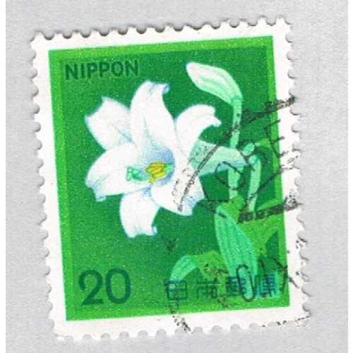 Japan Flower green 20s 1 (AP134512)