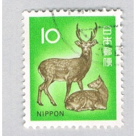 Japan Deer green 10s 1 (AP134529)