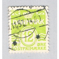 Denmark Numeral 12 green (AP134935)