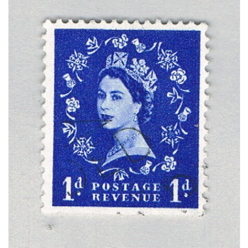 Great Britain QEII blue 1d (AP136710)