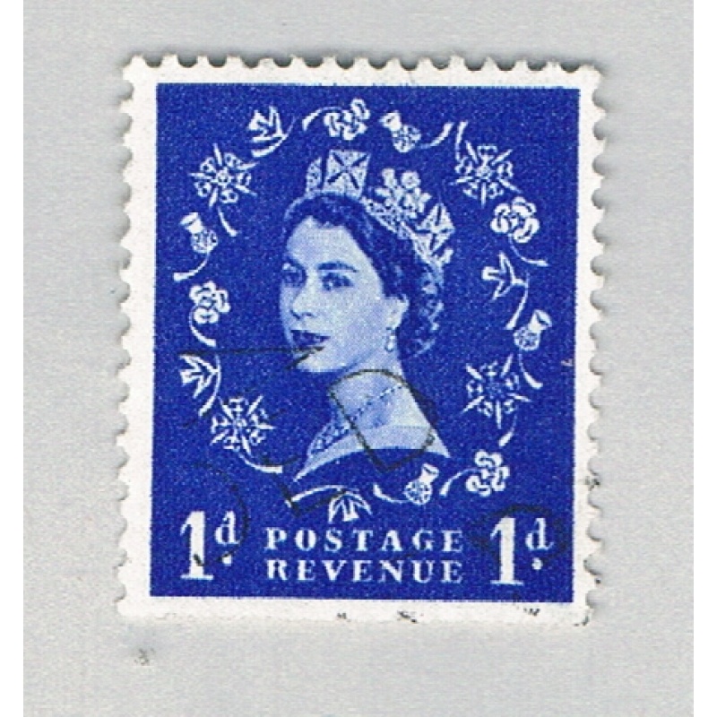 Great Britain QEII blue 1d (AP136710)