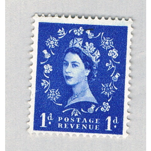 Great Britain QEII blue 1d (AP136713)