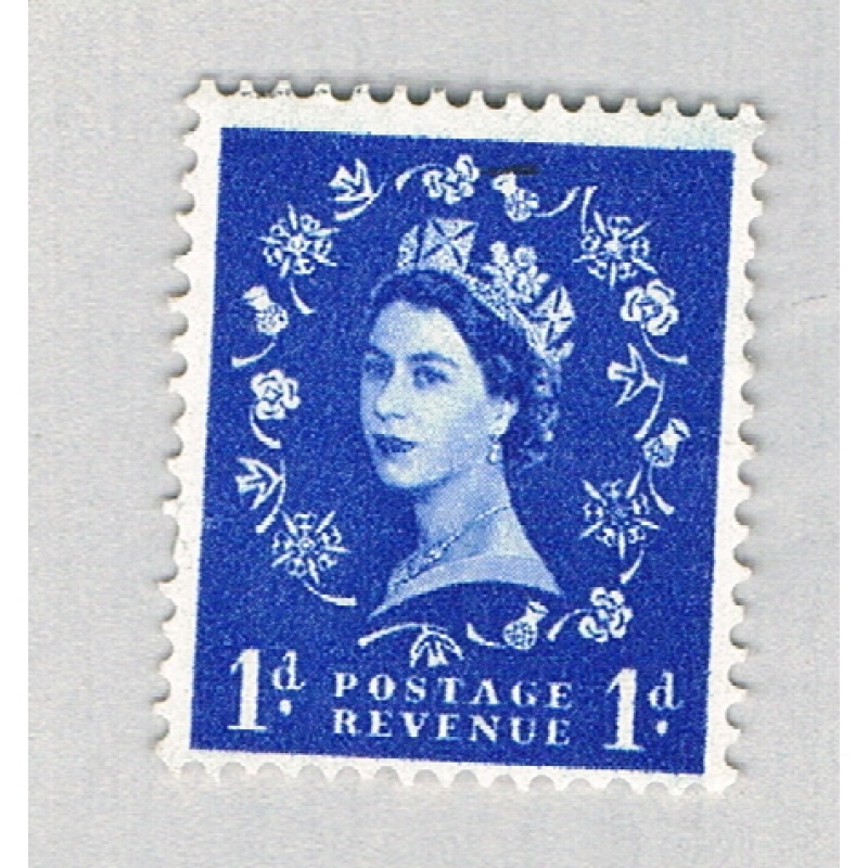 Great Britain QEII blue 1d (AP136713)