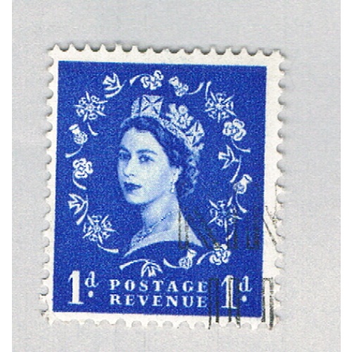 Great Britain QEII blue 1d 2 (AP136715)