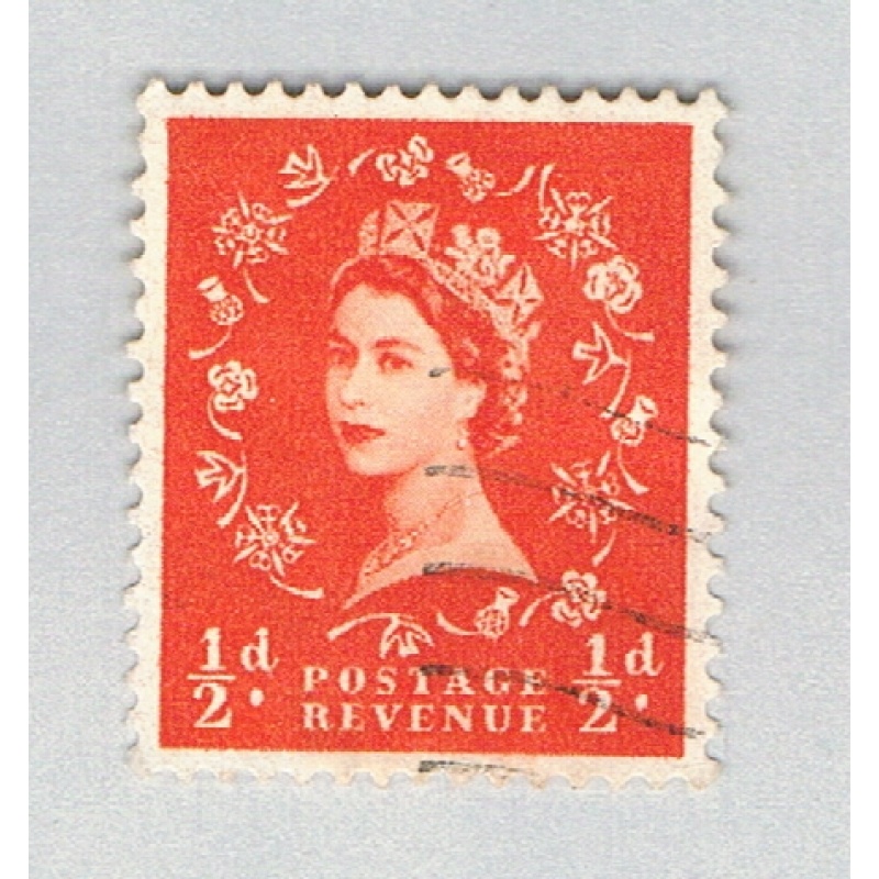 Great Britain QEII orange half (AP136716)