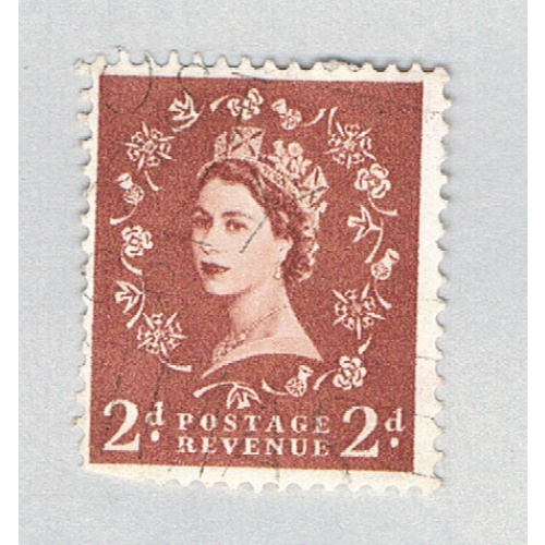 Great Britain QEII brown 2d 2 (AP136721)