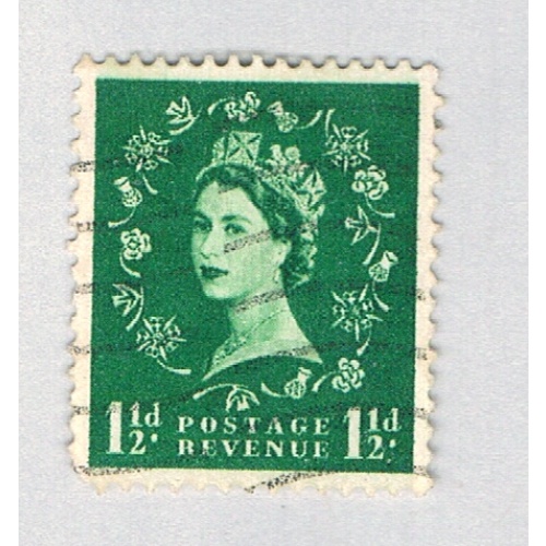 Great Britain QEII green 1.5d 1 (AP136723)