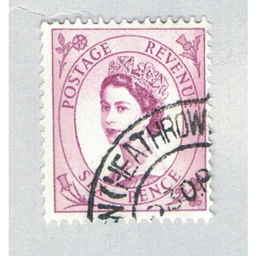 Great Britain QEII rose 6p 1 (AP136736)