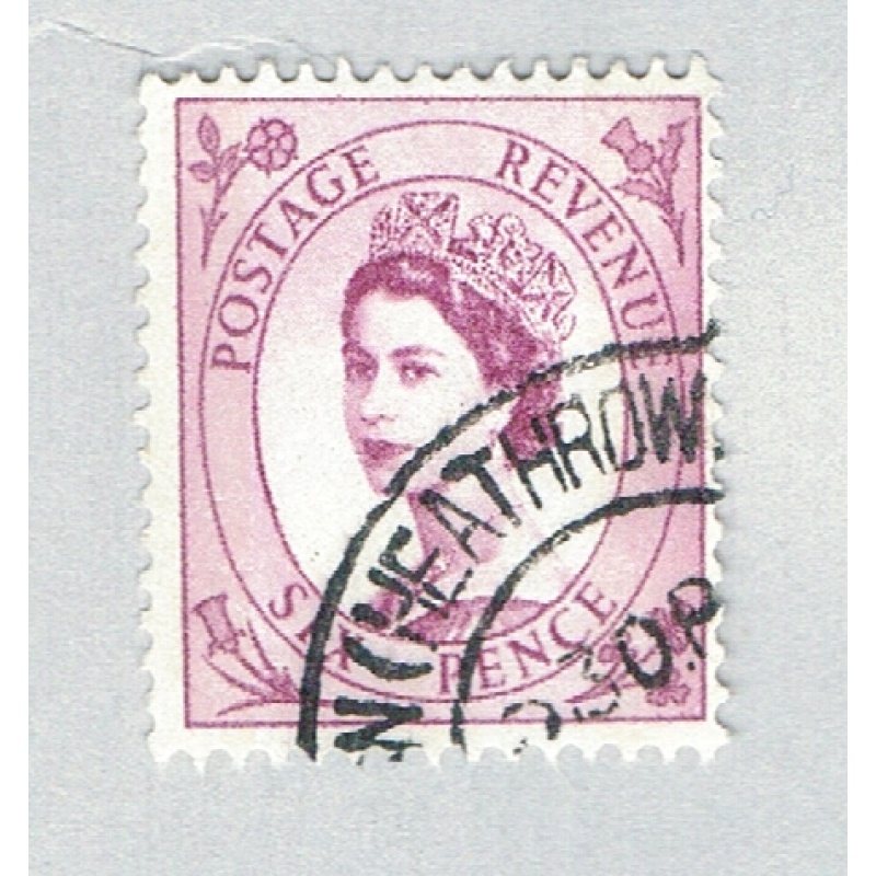 Great Britain QEII rose 6p 1 (AP136736)