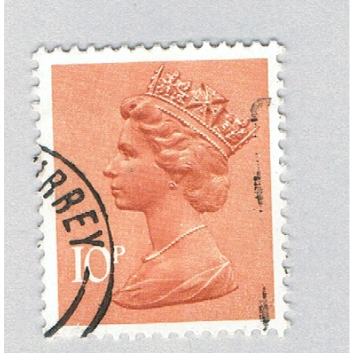 Great Britain QEII tan 10p (AP137237)