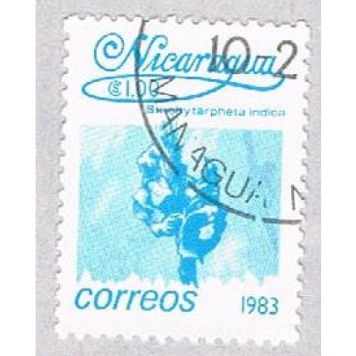 Nicaragua Flower blue 1 (AP117006)