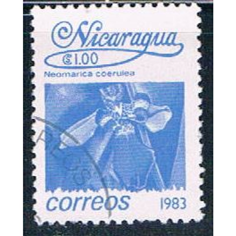 Nicaragua Flower 1 blue (NP7R304)