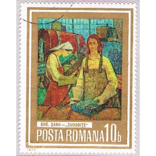 Romania Painting workers 10 (AP113612)