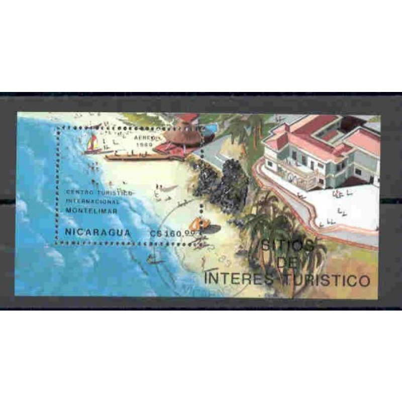 Nicaragua -  Sheet (Tourism) - USED - 0.75 - K168