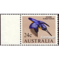 Australia 1966 Sc#409  SG#395 24c Blue Kingfisher  Birds  MNH